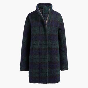 J.Crew Factory New Bouclé City Coat in Plaid